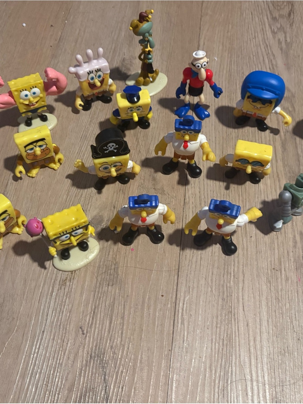 19 SpongeBob SquarePants  Figure Lot- barnacle boy, caveman, invincibubble etc